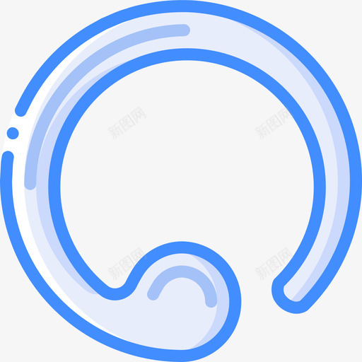 禅灵性4蓝色图标svg_新图网 https://ixintu.com 灵性 蓝色