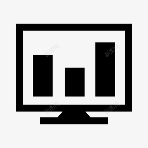 屏幕分析监视器统计图标svg_新图网 https://ixintu.com 分析 办公室 屏幕 监视器 统计