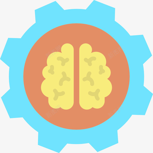 过程人工智能51平面图标svg_新图网 https://ixintu.com 人工智能 平面 过程