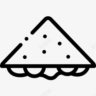 三明治野餐52直系图标图标