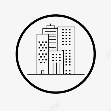 建筑城市工程师图标图标