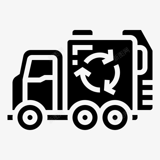 回收车环境垃圾图标svg_新图网 https://ixintu.com 1加仑 回收 垃圾 废物 环境 车辆 运输 运输车