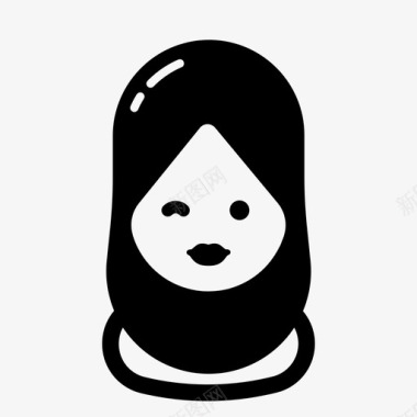 头巾伊斯兰教穆斯林图标图标
