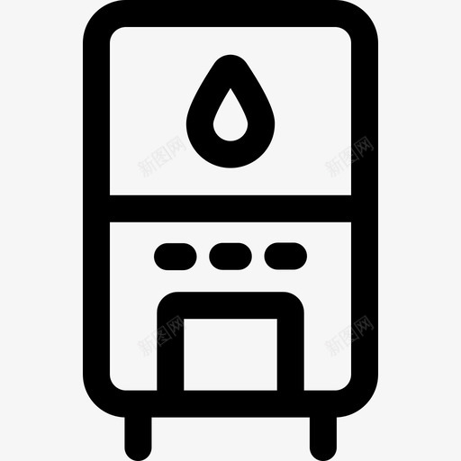 热水器水管工15线性图标svg_新图网 https://ixintu.com 水管 热水器 管工 线性