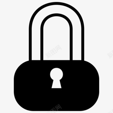 锁有保证的安全房子钥匙图标图标