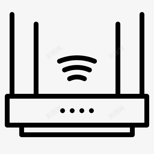 路由器家电家用图标svg_新图网 https://ixintu.com wifi 家用 家用电器 家电 路由器