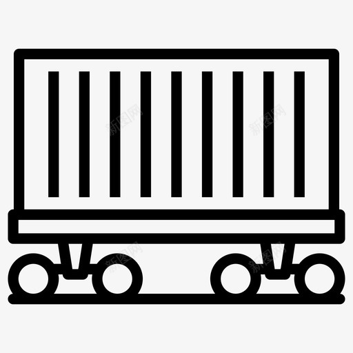 货物列车装运货物列车物流交货图标svg_新图网 https://ixintu.com 交货 列车 图标 物流 移动 装运 货物 铁路运输