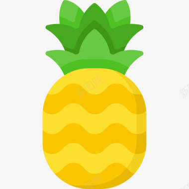 菠萝暑假34平淡图标图标