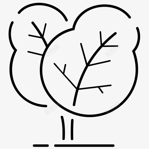 树模型植物学森林图标svg_新图网 https://ixintu.com 树木 森林 植物 植物学 模型 花园