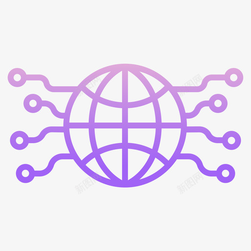 全球网站服务器和主机6轮廓梯度图标svg_新图网 https://ixintu.com 主机 全球 服务器 梯度 网站 轮廓