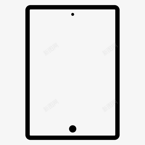 ipad苹果simple图标svg_新图网 https://ixintu.com ipad simple 平板电脑 苹果 设备
