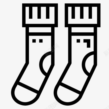 袜子冬季69直纹图标图标