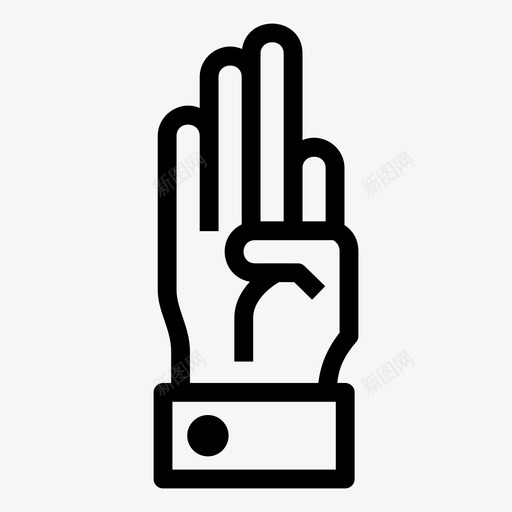 手身体手指图标svg_新图网 https://ixintu.com 手势 手指 身体