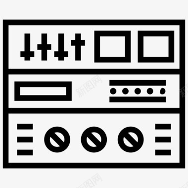 音频主控模块数字制作主控模块图标图标