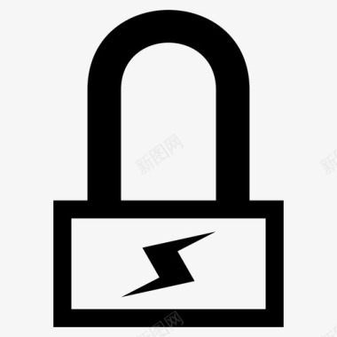 锁电锁房门钥匙图标图标