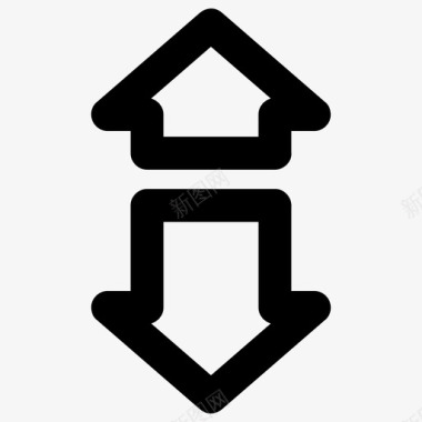 相反箭头方向图标图标