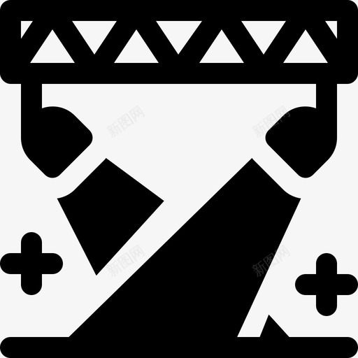 舞台表演7已满图标svg_新图网 https://ixintu.com 已满 舞台 表演