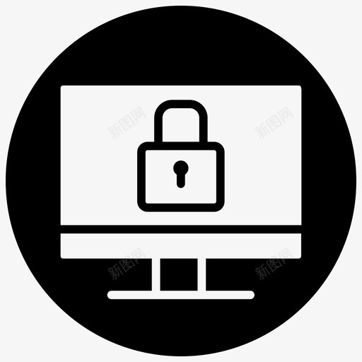 锁定的计算机密码保护的私有计算机图标svg_新图网 https://ixintu.com blackfill minsfront 保护 安全 定的 密码保护 私有 计算机 锁定