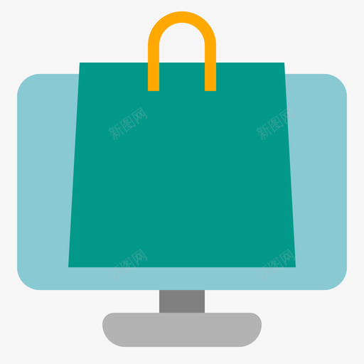 网上购物电子商务90持平图标svg_新图网 https://ixintu.com 持平 电子商务90 网上购物