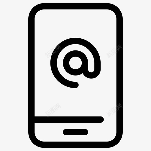电子邮件电话信息智能手机图标svg_新图网 https://ixintu.com 2行 信息 手机 技术 智能 电子邮件 电话