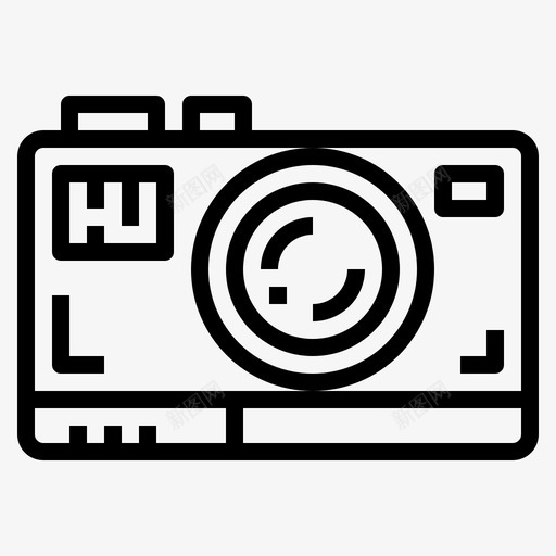 照相机电子摄影图标svg_新图网 https://ixintu.com 技术 摄影 照相机 电子