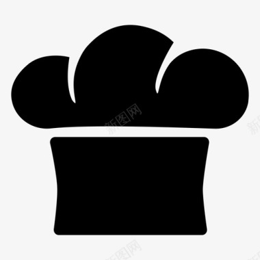 厨师帽面包师厨师图标图标