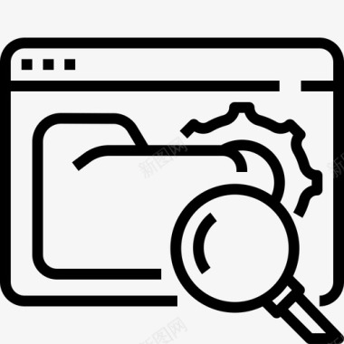 搜索浏览器计算机文档图标图标