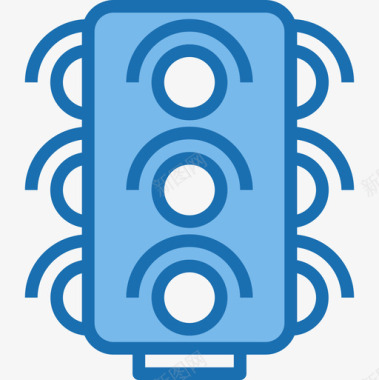 红绿灯地图8蓝色图标图标