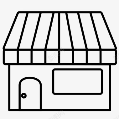 市场房子商店图标图标