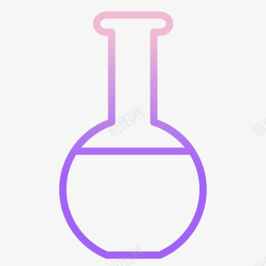 烧瓶教育197轮廓梯度图标图标