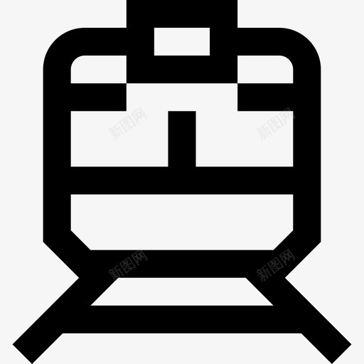 火车城市便利设施4线性图标svg_新图网 https://ixintu.com 便利设施 城市 火车 线性