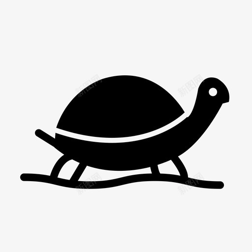 海龟海滩海洋生物图标svg_新图网 https://ixintu.com 图标 实心 度假 海洋生物 海滩 海边 海龟