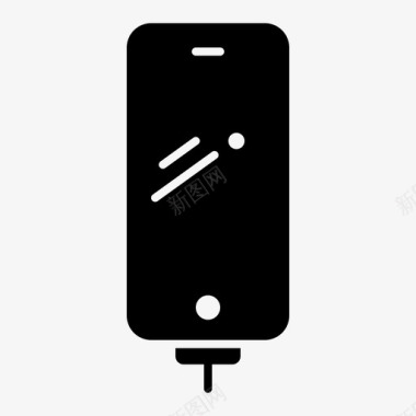 手机电池充电图标图标