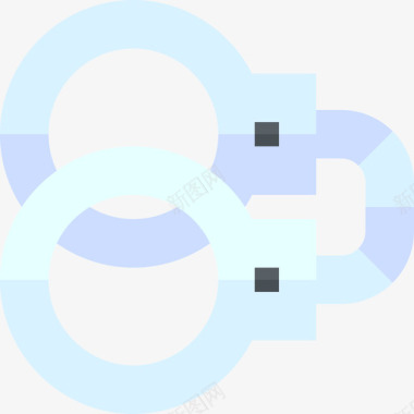 手铐法律与司法18号平的图标图标