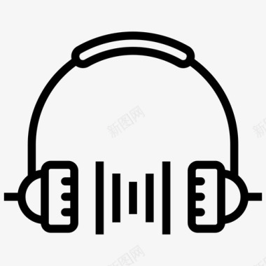 耳机组耳机扬声器耳塞图标图标