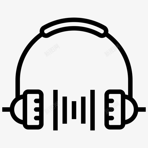 耳机组耳机扬声器耳塞图标svg_新图网 https://ixintu.com 向量 图标 声音 扬声器 机组 耳塞 耳机 设计
