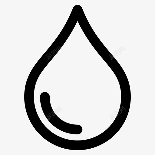 水水滴生态图标svg_新图网 https://ixintu.com 水 水滴 生态 石油 自然 雨水