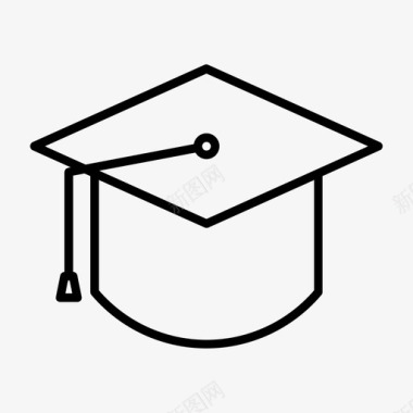 帽子教育毕业抵押贷款图标图标