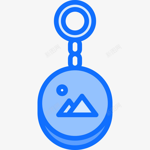 钥匙链品牌8蓝色图标svg_新图网 https://ixintu.com 品牌 蓝色 钥匙