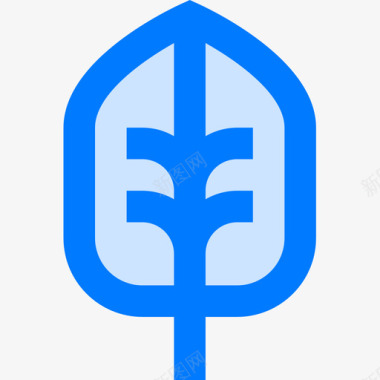 Leaf新西兰4蓝色图标图标