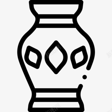 花瓶瓷器42直纹图标图标