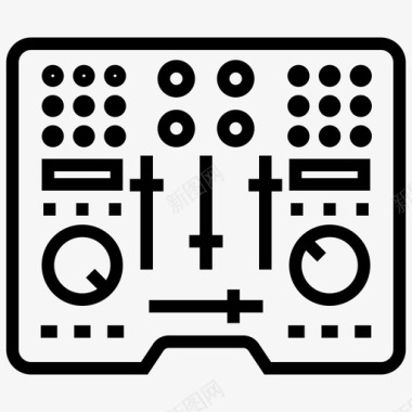音频控制器设备音频控制器数字控制器图标图标