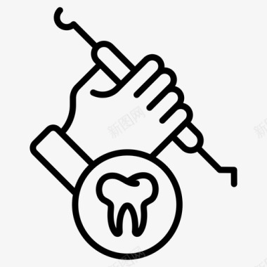 医生牙医牙齿图标图标