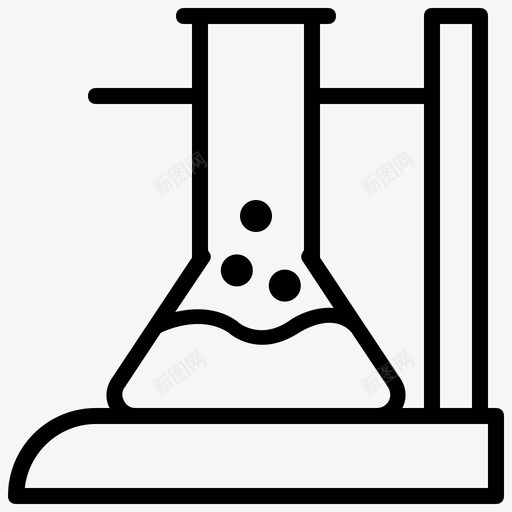 锥形烧瓶瓶子化学图标svg_新图网 https://ixintu.com 化学 实验室 烧瓶 玻璃 瓶子 科学 试管 锥形