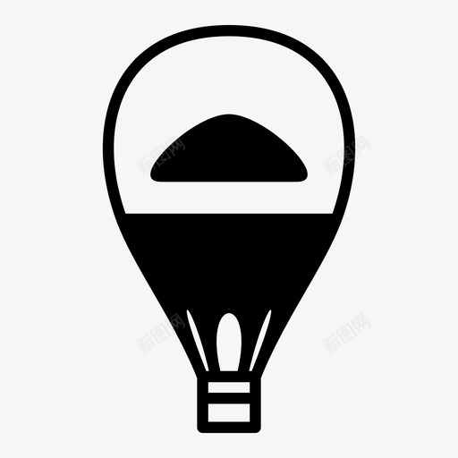 热气球飞行天空图标svg_新图网 https://ixintu.com 天空 旅行 热气球 飞行
