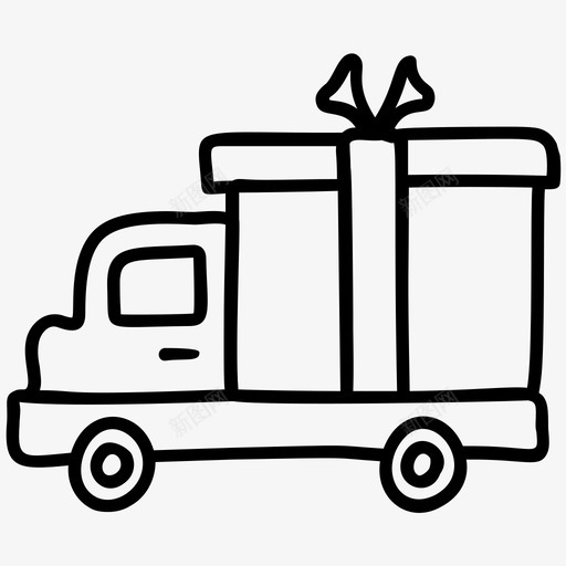 物流配送车物流配送货车货物图标svg_新图网 https://ixintu.com 卡车 向量 图标 物流配送 电子商务 货物 货车 货运 配送
