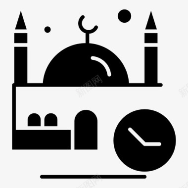 时间清真寺纳马兹图标图标