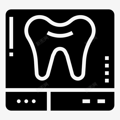 X射线诊断检查图标svg_新图网 https://ixintu.com X射线 放射学 检查 胶片 诊断 齿状图1