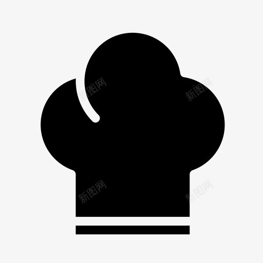 厨师帽子厨房图标svg_新图网 https://ixintu.com 厨师 厨房 帽子 食物线字形图标