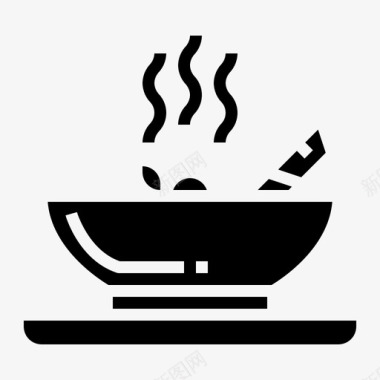 汤烹饪食物图标图标